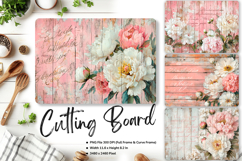 Flower Cutting Board Kitchen Chopping Board Sublimation_127 Product Image 1