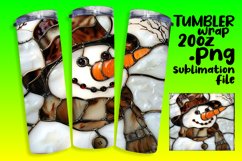 Winter 3D Snowman Wrap for Tumblers Product Image 1