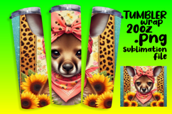 Unique 20oz Sublimation Design , Cute Animals Product Image 1