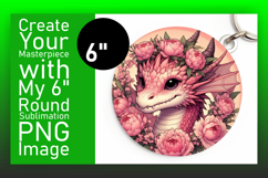 Whimsical Round Design for Car Coasters , Dragon Product Image 1