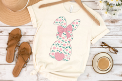 Cute Easter Bunny Clipart, Happy Easter Sublimation PNG Product Image 3