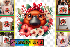 Bright TSHIRT Art PNG, Cute Animals Product Image 1