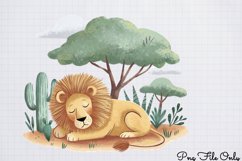 Watercolor Safari Adventure Clipart PNG Product Image 1