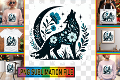Bright TSHIRT Magic PNG, Flower Animals Product Image 1