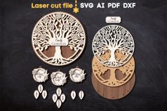 Family Tree SVG laser cut file for Glowforge Product Image 1