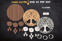 Family Tree SVG laser cut file for Glowforge Product Image 3