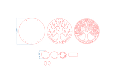 Family Tree SVG laser cut file for Glowforge Product Image 4