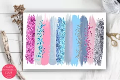 Winter Brush Strokes Clipart I Christmas Brush Strokes Product Image 4