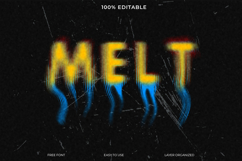 Editable Melted Dripping Text Effect Product Image 1
