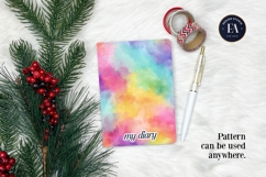 Watercolor Wash Digital Paper | Seamless Rainbow Texture Product Image 4