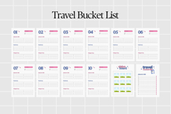 Travel Bucket List Printable &amp; Digital Use PDF Product Image 2