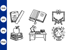 Study desk illustration Product Image 1