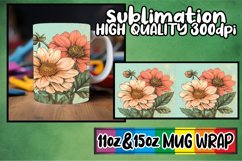Charming scenes sublimation print wrap, Flower Product Image 1