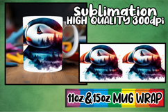 Loving memories sublimation mug wrap, Animals Art Product Image 1
