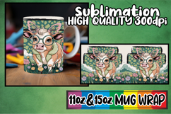Wholesome days 11oz 15oz sublimation wrap, Cute Cow Product Image 1