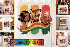 Bright TOTE BAG Gift Ideas PNG, Juneteenth Product Image 1
