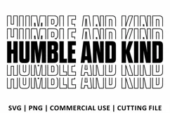Humble and Kind SVG | Stacked SVG Product Image 2