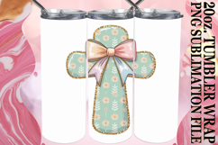 Dreamy Reflections 20oz tumbler wrap, Cross and Bow Product Image 1