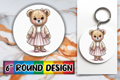 Cozy Round Car Coaster Magic, Teddy Bear Product Image 1