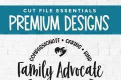 Family Advocate svg with round circle for men or women Product Image 4