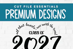 Class of 2027 svg, cute 2027 grad svg, 2027 graduate seniors Product Image 4