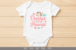 Daddy’s Little Princess - Funny Design for T-Shirts SVG PNG Product Image 3