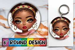Luminous Ornaments Round Design PNG, Love Girl Product Image 1