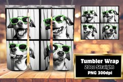 Lighthearted Dog Portrait Tumbler Wrap Product Image 1