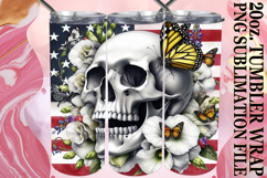 Gentle Moments 20oz tumbler wrap, Skull USA Product Image 1