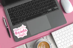 Printable Book Lover Sticker | Hot Girls Reads Product Image 3