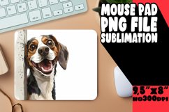 Joyful Funny Dog Whimsy Mousepad PNG Product Image 1