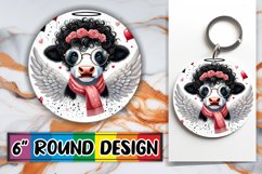 Sweet Circle Car Coaster Design, Valentines Product Image 1