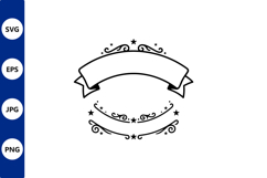 ornate ribbon banner Product Image 1