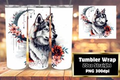 Whimsical Wag: Watercolor Tumbler Design 20oz Product Image 1