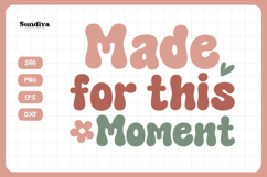 Christian Quote SVG - Faith Saying | Made For This Moment Product Image 3