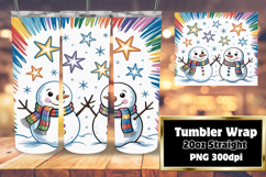 VIBRANT 20oz Tumbler Artwork , Christmas Product Image 1