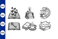 Cute vector line art set Product Image 1