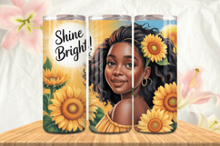 Black Girl Magic Black Woman Positive mind 20oz Tumbler wrap Product Image 1