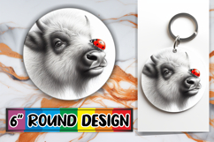 Unique Round Designs for Gifts PNG, Cute Animals Product Image 1