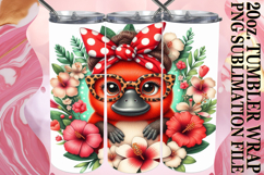 COZY VIBES 20oz TUMBLER WRAP, Cute Animals Product Image 1