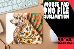 Sweet DESK pad Playful PNG, Cute Dog Product Image 1