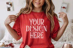 Christmas Gildan 18000 Heliconia Crewneck Sweatshirt Mockup Product Image 1