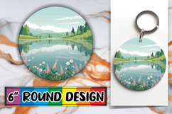 Radiant Circle Car Coasters PNG, Spring Product Image 1