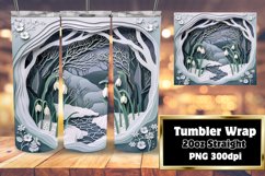 20oz Tumbler Wrap - 3D Flower Hole Sublimation Print Product Image 1