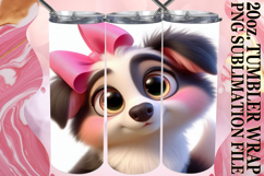 Joyful escapes 20oz tumbler wrap, 3D Dog Product Image 1