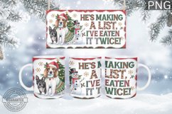 He's Making A Mug Wrap Design-Christmas Dog Sublimation Product Image 1
