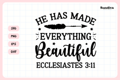 Christian Memorial Quote SVG | Everything Beautiful Product Image 3