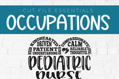 PEDS Nurse svg with heart - a pediatric nurse svg for crafts Product Image 4