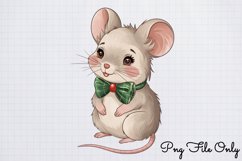 Woodland Christmas Watercolor Clipart PNG Product Image 1