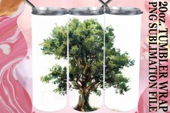 Chic Vibrant Springtime Watercolor Tree Tumbler Product Image 1